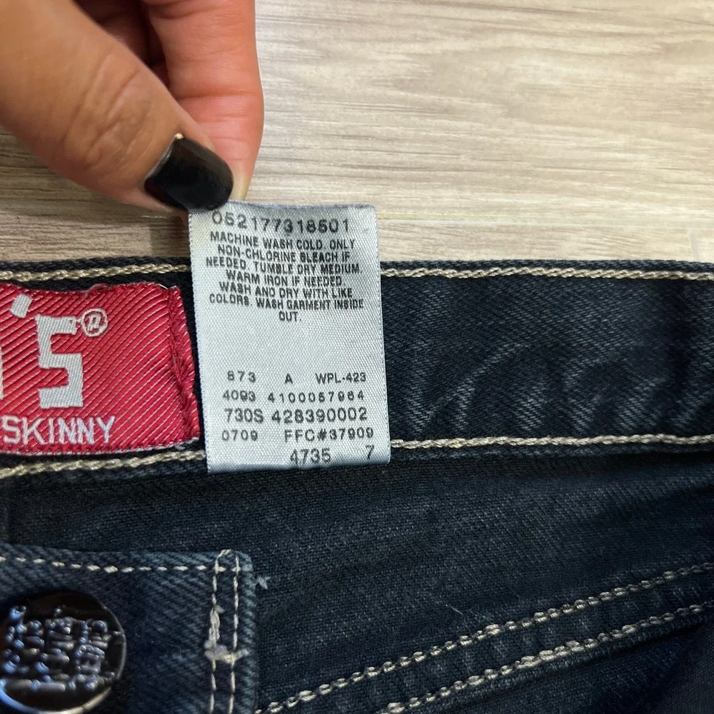 Levi's 510 Boys Youth Jeans 12R Super Skinny Dark Wash Blue Denim Kids Pants